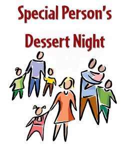 Special Persons Dessert Night